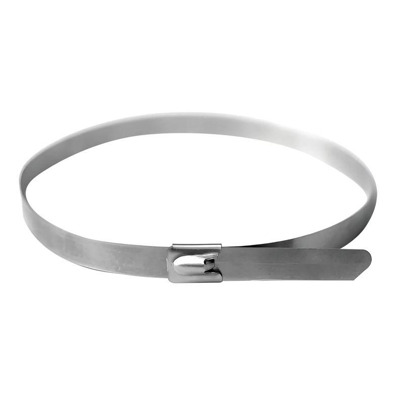 Хомут кабельный 4.6х150 нерж. сталь AISI 304 серебр. (уп.50шт) DKC 27403