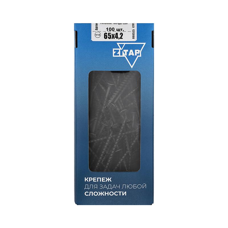 Саморез гипсокартон-дерево 4.2х65 (коробка) (уп.100шт) Tech-Krep/Zitar 102126