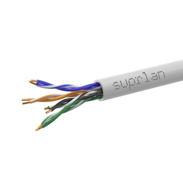 Кабель витая пара U/UTP кат.5E 4х2х24AWG solid Cu LSZH нг(А)-HF In. Premium 305м (м) SUPRLAN 01-0307-1