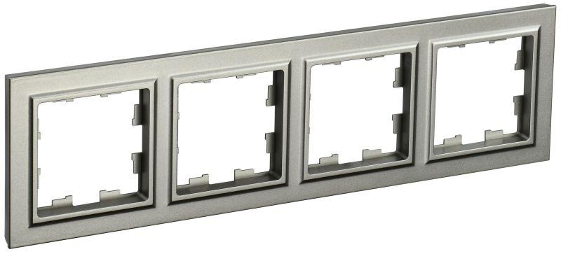 Рамка 4-м BRITE РУ-4-БрШ шампань IEK BR-M42-K37