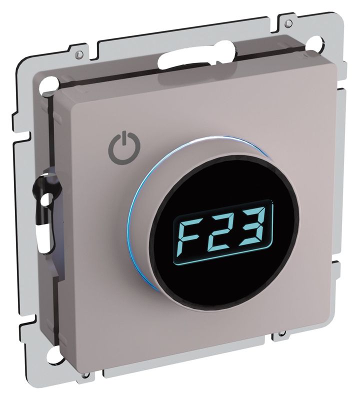 Термостат электронный с индик. BRITE СП IP20 ТС10-1-БрЖ механизм жемчуж. IEK BR-RT11-K36