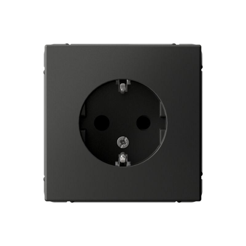 Розетка ArtGallery 16А с заземл. защ. шторки механизм базальт SE GAL001445