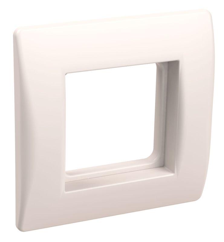 Рамка 1-м 2мод. с суппортом для коробок КМКУ бел. PRIMER IEK CKK-40D-RSK2-K01