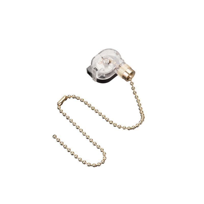 Выключатель для настенного свет. с цепочкой 270мм зол. Rexant 32-0102