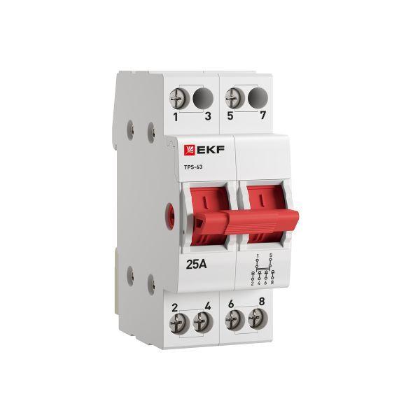 Переключатель трехпозиционный ТПС-63 2P 25А PROxima EKF TPS225