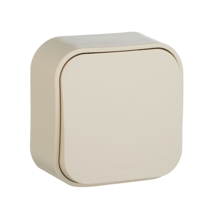 Переключатель проходной 1-кл. ОП Quteo 10А IP20 10AX сл. кость IEK 782234