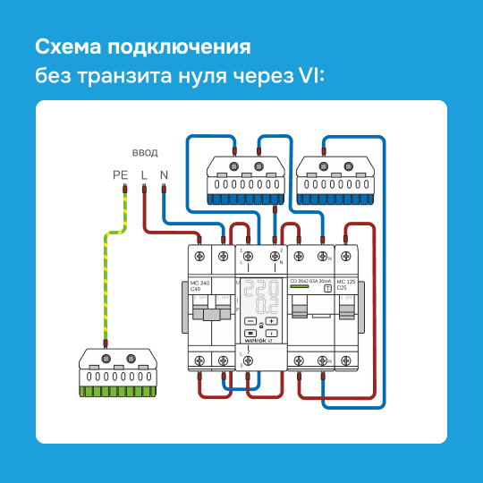 Реле напряжения с контролем тока Welrok VI - 32 A - Реле напряжения с контролем тока Welrok VI-32