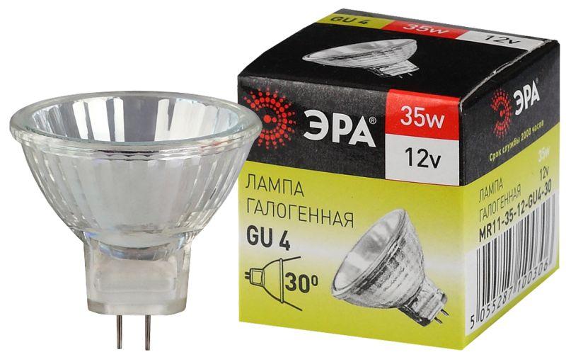 Лампа галогенная GU4-MR11-35W-12V-30Cl ЭРА C0027362